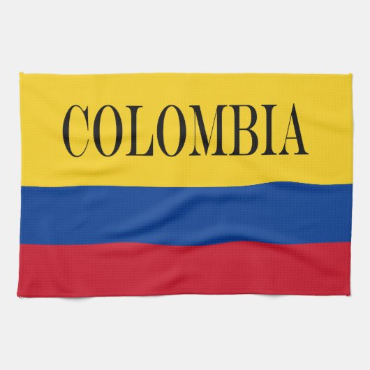 Linge De Cuisine Drapeau Colombie - Bandera De Colombia (Horizontal)