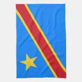 Linge De Cuisine Drapeau Congo Kinshasa (Vertical)