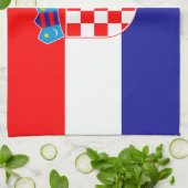 Linge De Cuisine Drapeau croate (Plié)
