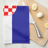 Linge De Cuisine Drapeau croate (Quart Plié)
