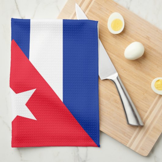 Linge De Cuisine Drapeau Cuba (Quart Plié)