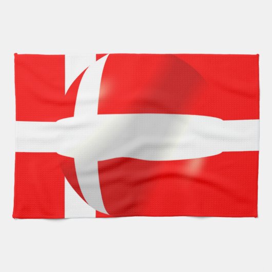 Linge De Cuisine Drapeau danois (Horizontal)