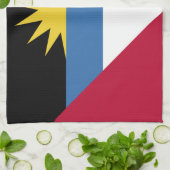 Linge De Cuisine Drapeau d'Antigua-et-Barbuda (Plié)
