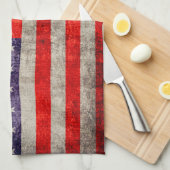 Linge De Cuisine Drapeau d'antiquité américain (Quart Plié)