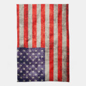 Linge De Cuisine Drapeau d'antiquité américain (Vertical)
