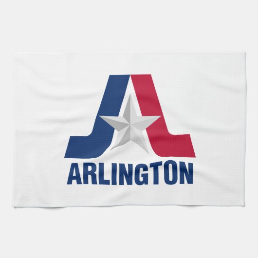 Linge De Cuisine Drapeau d'Arlington, Texas Kitchen Towel (Horizontal)