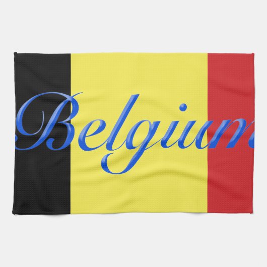 Linge De Cuisine Drapeau de Belgique (Horizontal)