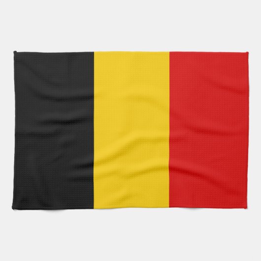 Linge De Cuisine Drapeau de Belgique (Horizontal)