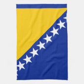 Linge De Cuisine Drapeau de Bosnie-Herzégovine patriotique (Vertical)