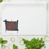 Linge De Cuisine Drapeau de brosse d'anarchie (Plié)