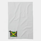 Linge De Cuisine Drapeau de brosse de la Jamaïque (Vertical)