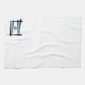 Linge De Cuisine Drapeau de brosse de l'Argentine (Horizontal)