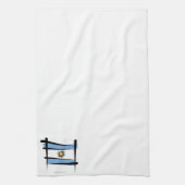 Linge De Cuisine Drapeau de brosse de l'Argentine (Vertical)