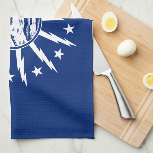 Linge De Cuisine Drapeau de Buffalo, New York (Quart Plié)