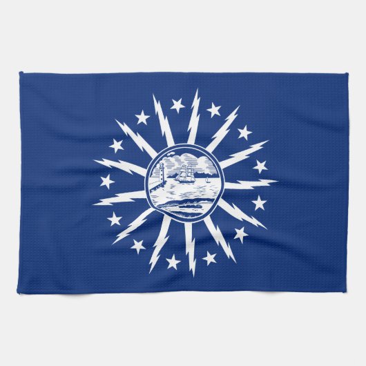Linge De Cuisine Drapeau de Buffalo, New York (Horizontal)