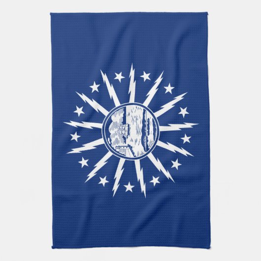 Linge De Cuisine Drapeau de Buffalo, New York (Vertical)