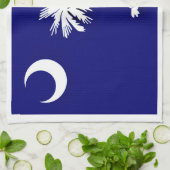 Linge De Cuisine Drapeau de Caroline du Sud (Plié)