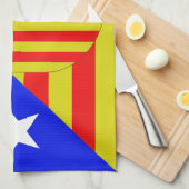 Linge De Cuisine Drapeau de Catalogne (Quart Plié)
