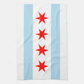 Linge De Cuisine Drapeau de Chicago, Illinois Kitchen Towel (Vertical)