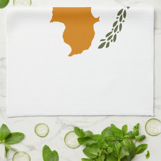 Linge De Cuisine Drapeau de Chypre (Plié)