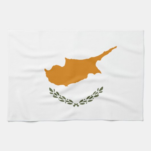 Linge De Cuisine Drapeau de Chypre (Horizontal)