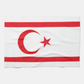 Linge De Cuisine Drapeau de Chypre du Nord (Horizontal)