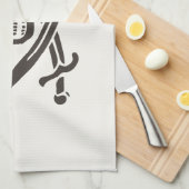 Linge De Cuisine Drapeau de crâne obsidien Drapeau de pirate Calico (Quart Plié)