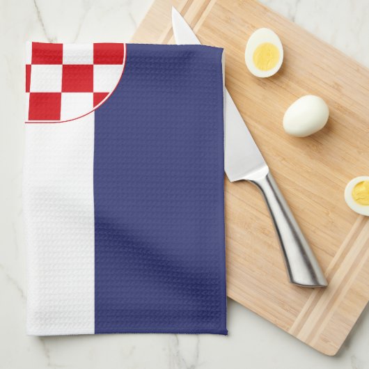 Linge De Cuisine Drapeau de Croatie (Quart Plié)