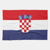 Linge De Cuisine Drapeau de Croatie (Horizontal)