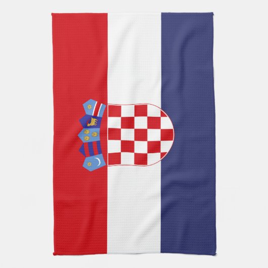 Linge De Cuisine Drapeau de Croatie (Vertical)