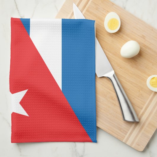 Linge De Cuisine Drapeau de Cuba (Quart Plié)