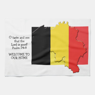 LINGE DE CUISINE DRAPEAU DE CUISINE DE BELGIQUE