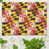 Linge De Cuisine Drapeau de cuisine Wood Maryland (Plié)