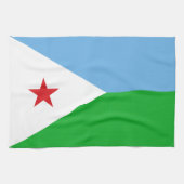 Linge De Cuisine Drapeau de Djibouti (Horizontal)