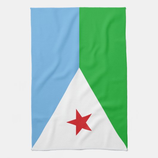 Linge De Cuisine Drapeau de Djibouti (Vertical)