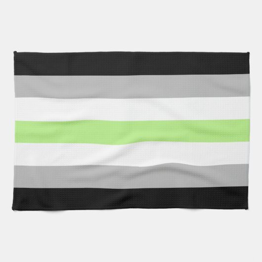 Linge De Cuisine Drapeau de fierté agender (Horizontal)