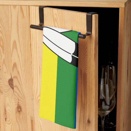 Linge De Cuisine Drapeau de fierté bispirituel de SlipperyJoe's sym (Pliage en tiers)