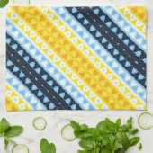 Linge De Cuisine Drapeau de fierté Boho Groovy Géométrique Abstrait (Plié)