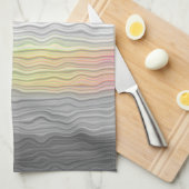 Linge De Cuisine Drapeau de fierté Demifluid Abstrait Groovy Boho T (Quart Plié)