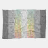 Linge De Cuisine Drapeau de fierté Demifluid Abstrait Groovy Boho T (Horizontal)