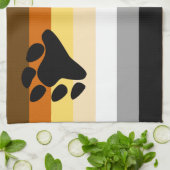 Linge De Cuisine Drapeau de fierté des Ours (Plié)