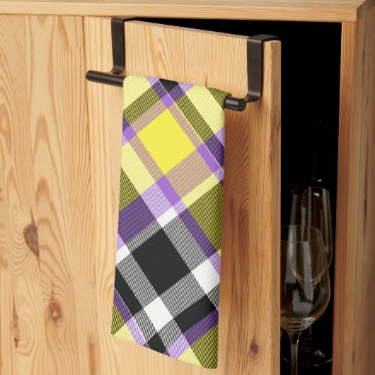Linge De Cuisine Drapeau de fierté éclectique boho non binaire à ca (Pliage en tiers)