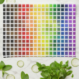 Linge De Cuisine Drapeau de fierté gay arc-en-ciel coloré à carreau