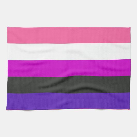 Linge De Cuisine Drapeau de fierté genderfluid (Horizontal)