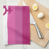 Linge De Cuisine Drapeau de fierté lesbienne WLW (Quart Plié)