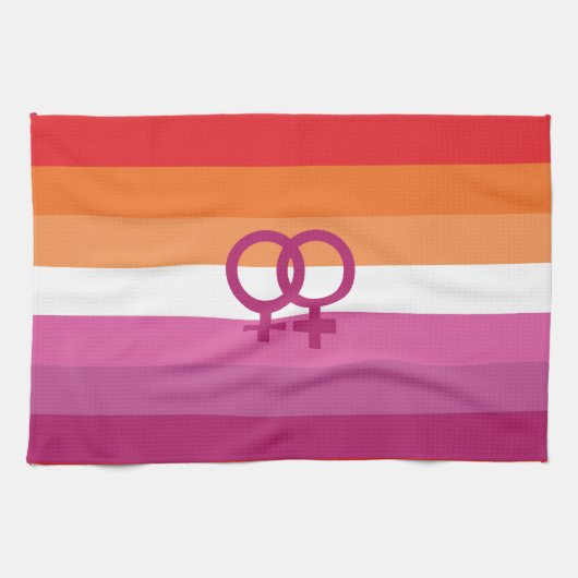 Linge De Cuisine Drapeau de fierté lesbienne WLW (Horizontal)