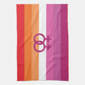 Linge De Cuisine Drapeau de fierté lesbienne WLW (Vertical)