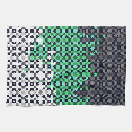 Linge De Cuisine Drapeau de fierté neutrois abstrait (Horizontal)