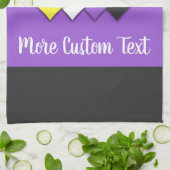 Linge De Cuisine Drapeau de fierté non-binaire avec les coeurs (Plié)