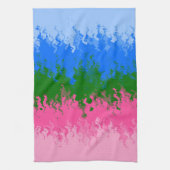 Linge De Cuisine Drapeau de fierté omniromantique abstrait ondulé t (Vertical)